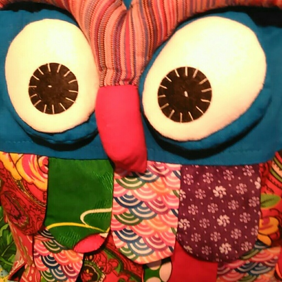 2 CUTE HAND-MADE OWL BACKPACKS - Picture 5 of 8